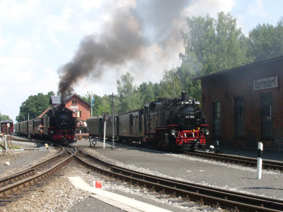 Historický vlak v Žitavském pohoří