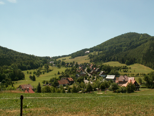 Waltersdorf na úpatí hory Lausche